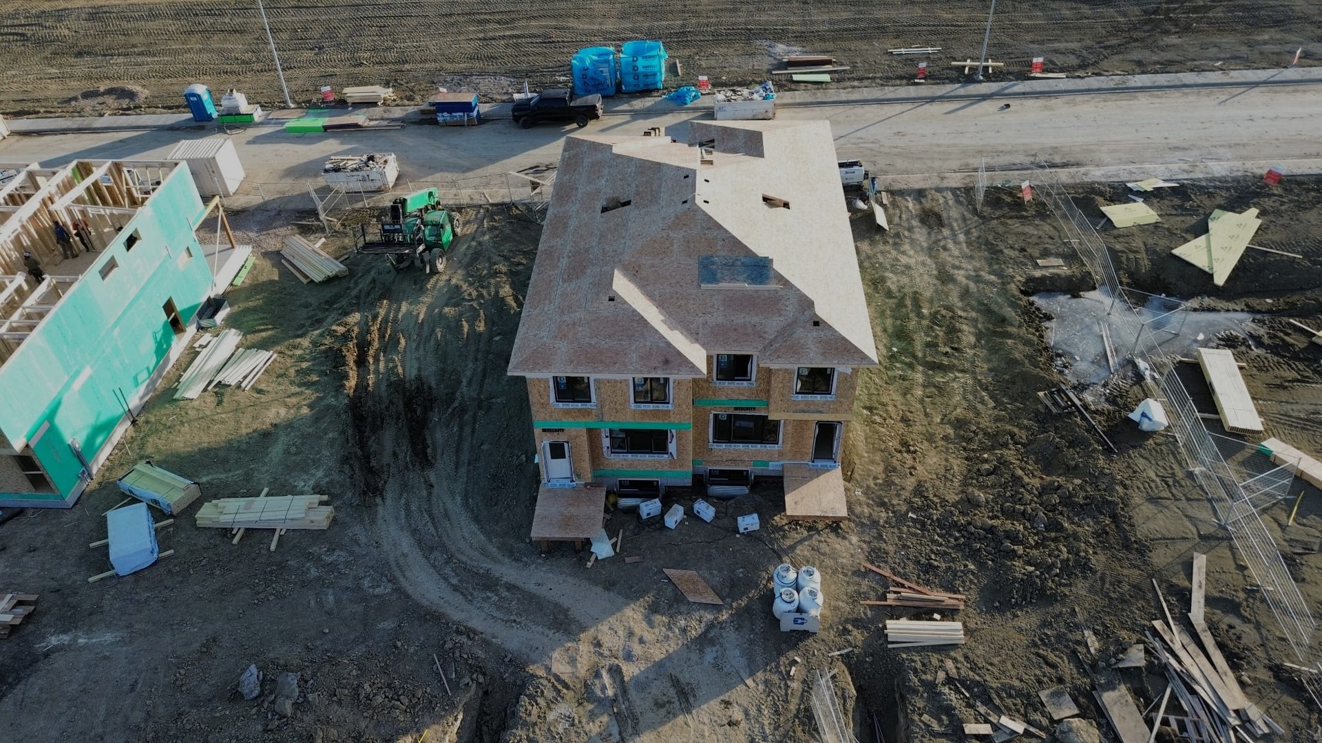 Residential framing project in the Calgary area